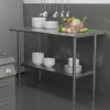 Emma And Oliver Under Shelf For Kitchen Prep And Work Tables - Adjustable Galvanized Lower Shelf For Stainless Steel Tables -Baxton Home Shop GUEST 6b26b4d1 1d82 4c95 9c7e 33642590d322
