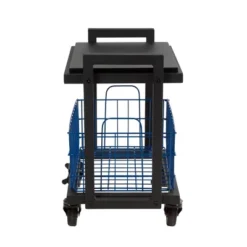 Cart System With Wheels 2 Tier Black - Atlantic -Baxton Home Shop GUEST 6b5b7dd0 31c6 479f a236 c5760405f665