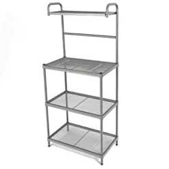 Costway 4-Tier Baker's Rack Microwave Oven Stand Shelves Kitchen Storage Rack Organizer -Baxton Home Shop GUEST 6bb44483 4004 474d 97e8 cd438ee3f6c0