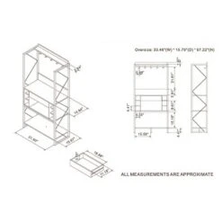 Orella Rustic Baker's Rack Reclaimed Oak - MiBasics -Baxton Home Shop GUEST 6c2ec095 025e 4a09 9276 2119b1f02103