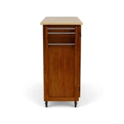 Create - A - Cart Kitchen Cart With Natural Top Cherry - Homestyles -Baxton Home Shop GUEST 6cf65255 b10b 438f 82df a6a859ff1465