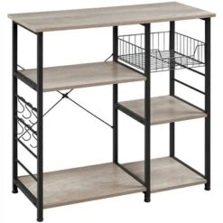 Yaheetech Kitchen Storage Rack With Basket/Hooks/Storage -Baxton Home Shop GUEST 6db2f7b8 5e7d 4f1d 9325 8223b9eafdfe