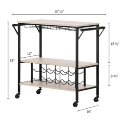Munich Bar Cart With Wine Rack - South Shore -Baxton Home Shop GUEST 6dd96041 54fb 46e2 92b7 4bc4a179e134