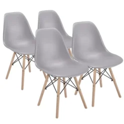 Yaheetech Modern Dining Chairs With Natural Beech Wood Set Of 4 -Baxton Home Shop GUEST 6de4cb3f 8518 4a4c 8042 b3f5fa8e2eaf