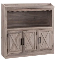 Home Source Bar Cabinet With Stem Glass Placement And Wooden Doors In Charcoal -Baxton Home Shop GUEST 6e4eaaab c60a 42ad 8bba 3919a56e9475