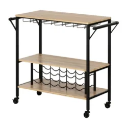 Munich Bar Cart With Wine Rack - South Shore -Baxton Home Shop GUEST 6f69ffe9 96b2 4797 8324 844bd1fcec93
