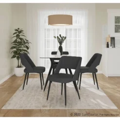 Valencia Steel/Polyester Dining Chair - LumiSource -Baxton Home Shop GUEST 6fcdc04c c7e4 4a47 b773 0e3f8b5f205b