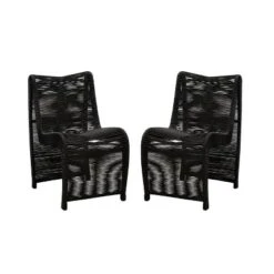 Set Of 2 Lorenzo Rope Dining Chairs - Boraam
