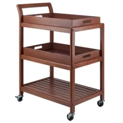 Albert Entertainment Cart Walnut - Winsome