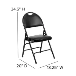 Flash Furniture 4 Pack HERCULES Series Extra Large Ultra-Premium Triple Braced Metal Folding Chair With Easy-Carry Handle -Baxton Home Shop GUEST 724316b5 1dbc 4531 87bd c008f51369f9
