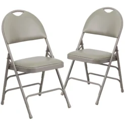 Flash Furniture 2 Pack HERCULES Series Extra Large Ultra-Premium Triple Braced Metal Folding Chair With Easy-Carry Handle 32 Flash Furniture 2 Pack HERCULES Series Extra Large Ultra-Premium Triple Braced Metal Folding Chair With Easy-Carry Handle -Baxton Home Shop GUEST 728f3802 e48c 4358 bdce 0defccd87b85