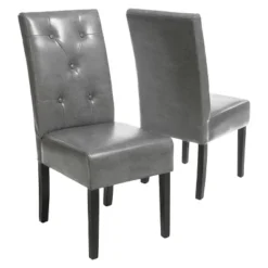 Taylor Bonded Leather Dining Chair Set 2ct - Christopher Knight Home -Baxton Home Shop GUEST 72c7ff18 5427 43bd b6db 43a972b403fb