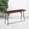 Flash Furniture 5-Foot Mahogany Melamine Laminate Folding Training Table -Baxton Home Shop GUEST 737ebeba 79a4 4097 9053 96c2209fc39d