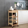 Costway Rolling Kitchen Island Utility Trolley Cart W/Drawer & Wine Rack -Baxton Home Shop GUEST 7508e672 53ac 4a5f a5bd e05e0d71b597