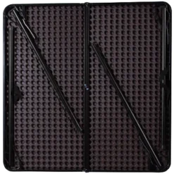 Emma And Oliver 2.83-Foot Square Bi-Fold Plastic Folding Table With Carrying Handle -Baxton Home Shop GUEST 7519d884 bb7b 4fdd 87c3 523d8847ae4a