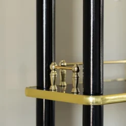 Fabulaxe Modern Display Wooden Console Bar Serving Table With 4 Tiered Open Shelves, For Bartender, Kitchen Or Wine Caller Room -Baxton Home Shop GUEST 7534c48a d9d9 4b37 b839 aecebe3e3f0c