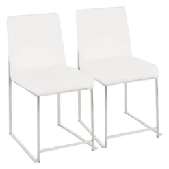 Set Of 2 High Back Fuji Contemporary Dining Chairs - LumiSource -Baxton Home Shop GUEST 756313c7 ab7a 4196 9235 0ee730c3eb0e