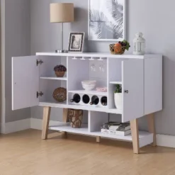 Sfax 4 Bottle Buffet Server White - MiBasics 9 Sfax 4 Bottle Buffet Server White - MiBasics -Baxton Home Shop GUEST 757b8b8d 3e7c 4552 82b5 a673febe11d0