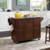 Eleanor Stainless Steel Top Kitchen Cart Mahogany/Stainless Steel - Crosley -Baxton Home Shop GUEST 75d31ece 3082 4b21 b331 04cee61e00b4