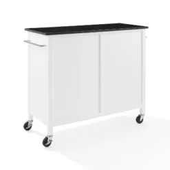 Soren Granite Top Kitchen Island/Cart Black/White - Crosley -Baxton Home Shop GUEST 7681c707 ec3b 4046 a8ef e8c13ac5c49d