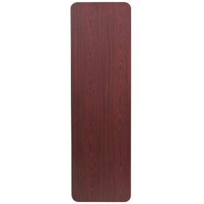 Flash Furniture 5-Foot Mahogany Melamine Laminate Folding Training Table 8 Flash Furniture 5-Foot Mahogany Melamine Laminate Folding Training Table - Image 6