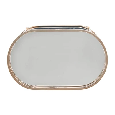 Bartram Oval Bar Cart Champagne Gold - Inspire Q 5 Bartram Oval Bar Cart Champagne Gold - Inspire Q - Image 3