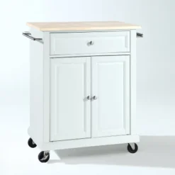 Compact Wood Top Kitchen Cart - Crosley -Baxton Home Shop GUEST 7808928a 3035 48e8 a612 5562ab18fefe