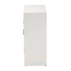 Garcelle Wood And Mirrored Glass 2 Door Sideboard White - Baxton Studio -Baxton Home Shop GUEST 78c00d47 3ecf 4624 bfb8 617400f1d494