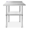 GRIDMANN Stainless Steel Tables With Backsplash And Undershelf, NSF Commercial Kitchen Work & Prep Tables For Restaurant And Home -Baxton Home Shop GUEST 7de6b7a3 a15b 4b75 b154 ffc5ccd41389