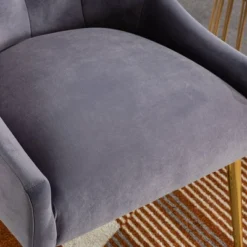 Set Of 2 Polyester Dining Arm Chair Gray - Kinwell -Baxton Home Shop GUEST 7def1c15 52c6 434b b205 a95df86ceccf