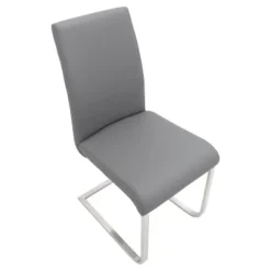 Set Of 2 Foster Contemporary Dining Chair Stainless Steel/Gray - LumiSource -Baxton Home Shop GUEST 80340078 831b 4841 9640 c044f19ee4b4
