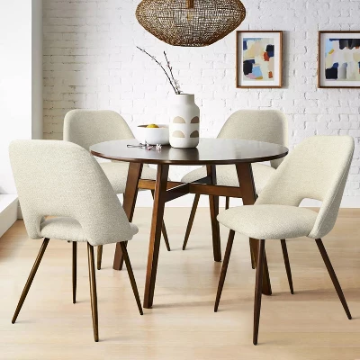 Set Of 4 Edwin Upholstered Side Chair Walnut Legs -The Pop Maison 12 Set Of 4 Edwin Upholstered Side Chair Walnut Legs -The Pop Maison - Image 10