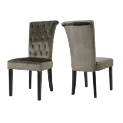 Set Of 2 Venetian New Velvet Tufted Dining Chair - Christopher Knight Home -Baxton Home Shop GUEST 8103d12c 5bc8 4055 9c69 c0c88d392fb8