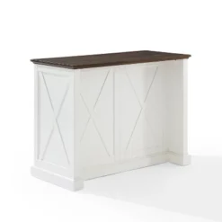 Clifton Kitchen Island Distressed White/Brown - Crosley -Baxton Home Shop GUEST 82236649 7d49 4b54 bde3 7437993ecd78