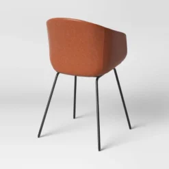 Mossman Faux Leather Tub Dining Chair Brown - Threshold™ -Baxton Home Shop GUEST 8275af96 b1d8 4109 a7e2 1c34671304b3
