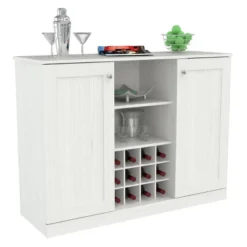 2 Doors Buffet Cabinet White - Inval -Baxton Home Shop GUEST 828a82d1 ea85 4c06 8661 bd097d7442c5