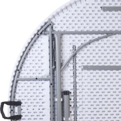 Flash Furniture 5.89-Foot Round Bi-Fold Granite White Plastic Banquet And Event Folding Table With Carrying Handle 15 Flash Furniture 5.89-Foot Round Bi-Fold Granite White Plastic Banquet And Event Folding Table With Carrying Handle -Baxton Home Shop GUEST 82b50346 bad2 41ac bcf1 25b6369b815b