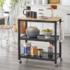 Mylah Kitchen 2-Tier Rolling Cart - Buylateral -Baxton Home Shop GUEST 8367a8bd 2cfe 42f1 a2e0 8df88c78ae9f