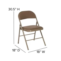 Emma And Oliver 2 Pack Home & Office Portable Vinyl Folding Metal Event Chair -Baxton Home Shop GUEST 83c17e66 0191 4ff8 9b1c 98cceb4da027