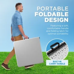 Folding Table White Plastic, BY Sorfey -Baxton Home Shop GUEST 83c3e371 ca4a 4655 8002 09dc90caca5c