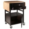Bellini Kitchen Cart Coffee/Natural - Winsome -Baxton Home Shop GUEST 83f09408 519e 4212 9fb4 c3ddf1b19686