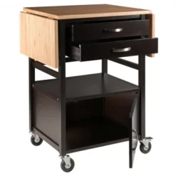 Bellini Kitchen Cart Coffee/Natural - Winsome