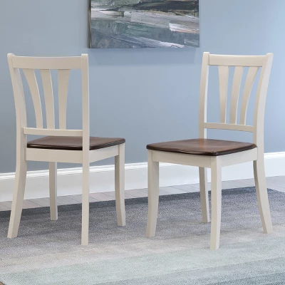 Set Of 2 Dining Chairs Cream - CorLiving 8 Set Of 2 Dining Chairs Cream - CorLiving - Image 6