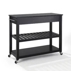 Black Granite Top Kitchen Prep Cart Black - Crosley -Baxton Home Shop GUEST 85cb8f83 3bfb 4c80 8bd2 c89945ef36ab