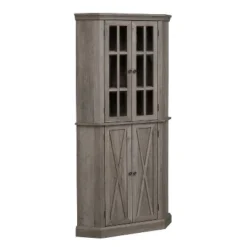 Home Source Enclosed Charcoal Corner Cabinet -Baxton Home Shop GUEST 86fffb6b 3a15 4e54 b364 b627bd480e4d