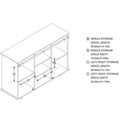 Modern Industrial Storage Cabinet With Sliding Doors - Glitzhome -Baxton Home Shop GUEST 872831a7 049d 4290 a75e a7729f33a5dc