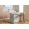 Myro Kitchen Island Faux White Marble/White - South Shore -Baxton Home Shop GUEST 8769ada4 b5b2 4156 8c47 7f4d7534c18d