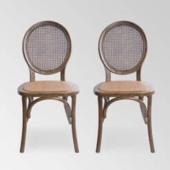 Set Of 2 Chittenden Rattan Dining Chair - Christopher Knight Home -Baxton Home Shop GUEST 879d9477 eed8 4046 8934 aea9f13c7b5d