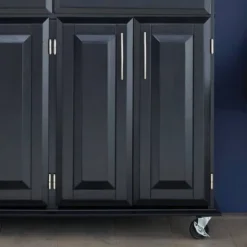 Dolly Madison Kitchen Island Cart Wood/Black/Natural - Home Styles -Baxton Home Shop GUEST 87e3d8b6 3c1e 4c6a 86a5 25552bf72661