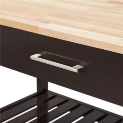 Yaheetech Rolling Kitchen Island Microwave Oven Stand With 3 Shelves And Worktop -Baxton Home Shop GUEST 87eb7744 5766 43ea 9f7f 73512b5f37f3